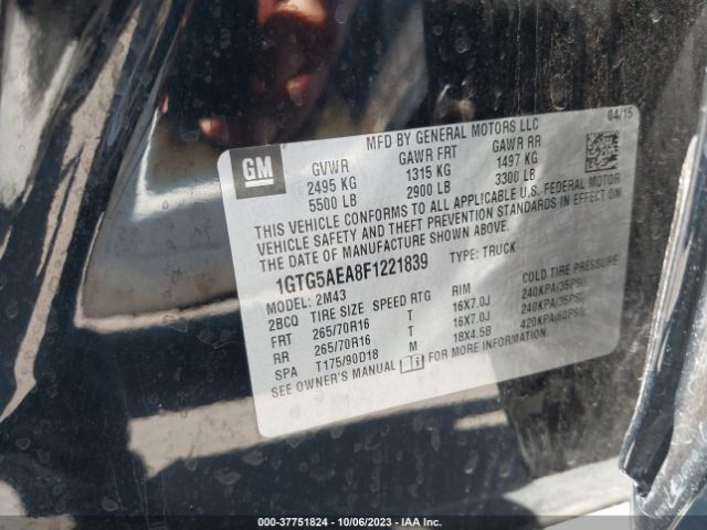 1GTG5AEA8F1221839 GMC Canyon 2wd