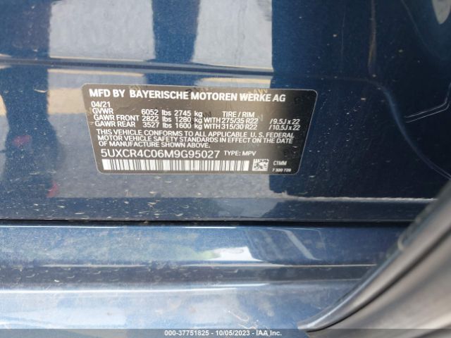 5UXCR4C06M9G95027 BMW X5 Sdrive40i