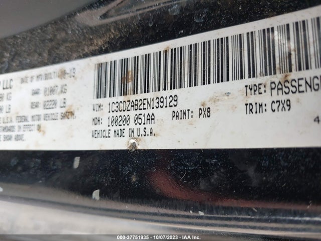 Dodge AVENGER SE 2014 1C3CDZAB2EN139129 Image 9