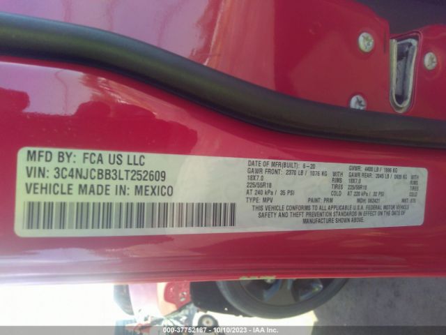 3C4NJCBB3LT252609 Jeep Compass Altitude