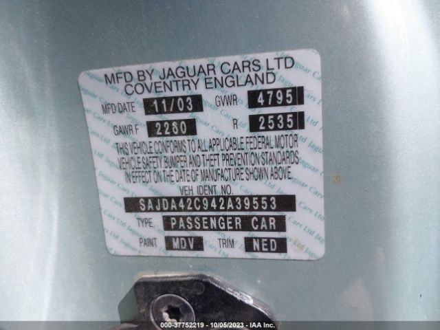 2004 JAGUAR XK8 SAJDA42C942A39553 Photo 8
