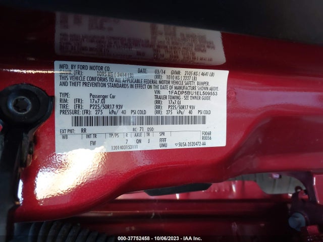 Ford C-max Hybrid Sel 2014 1FADP5BU1EL509553 Image 9