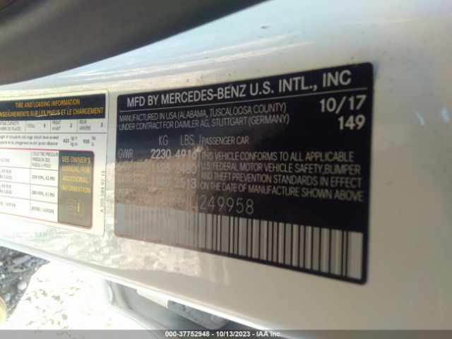 55SWF6EB6JU249958 Mercedes-Benz C-class Amg C 43