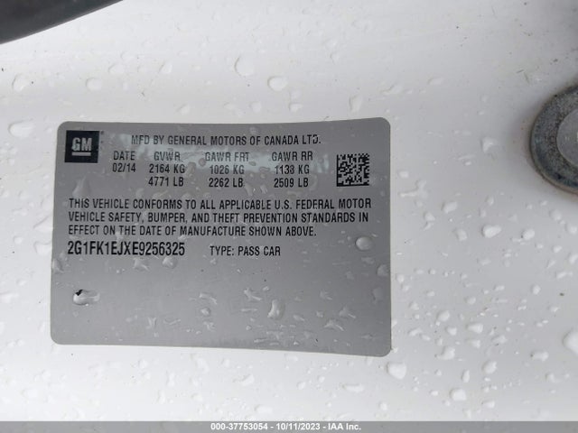 Chevrolet CAMARO SS 2014 2G1FK1EJXE9256325 Image 9
