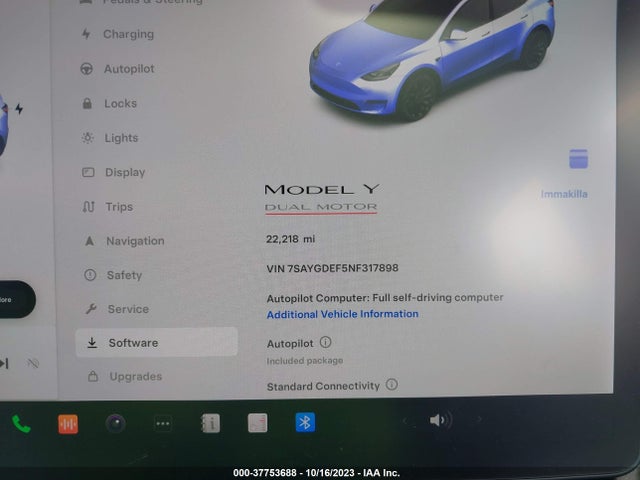 7SAYGDEF5NF317898 Tesla Model Y Performance
