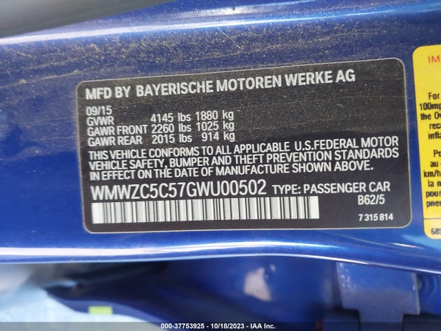 2016 MINI COUNTRYMAN WMWZC5C57GWU00502 Photo 8