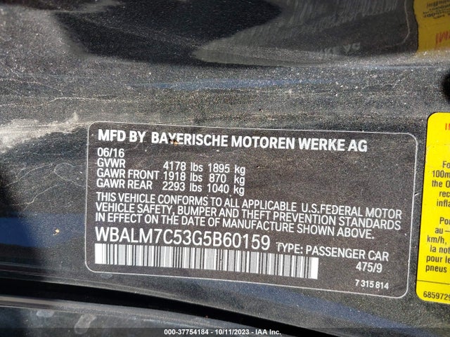 BMW Z4 Sdrive35i 2016 WBALM7C53G5B60159 Image 9