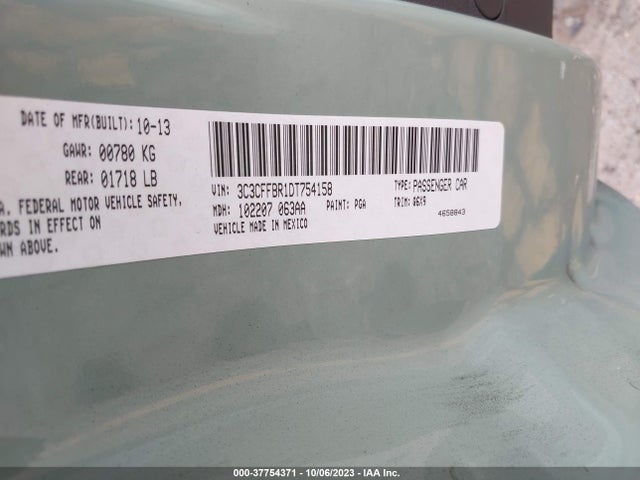 2013 FIAT 500 3C3CFFBR1DT754158 Photo 8