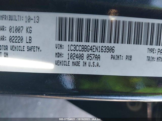Chrysler 200 Touring 2014 1C3CCBBG4EN163906 Image 9