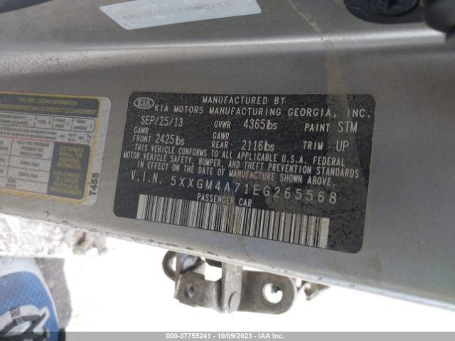 5XXGM4A71EG265568 KIA Optima Lx