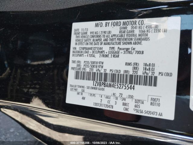1ZVBP8AM4E5275544 Ford Mustang V6