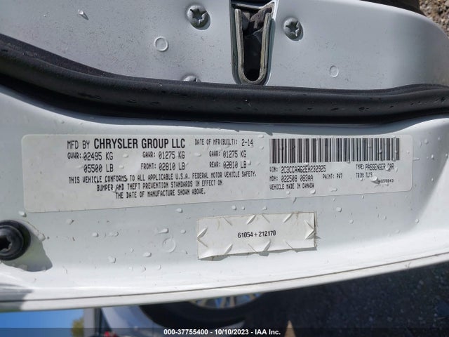 2014 CHRYSLER 300 VIN: 2C3CCARG2EH232925