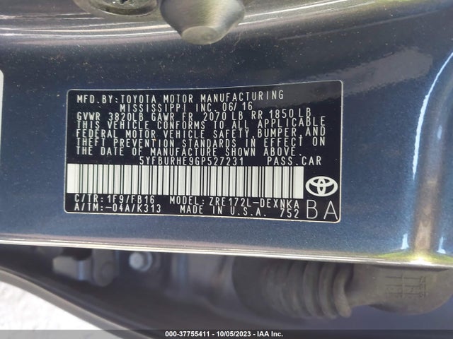 Toyota 2zr-fe 2016 5YFBURHE9GP527231 Image 22