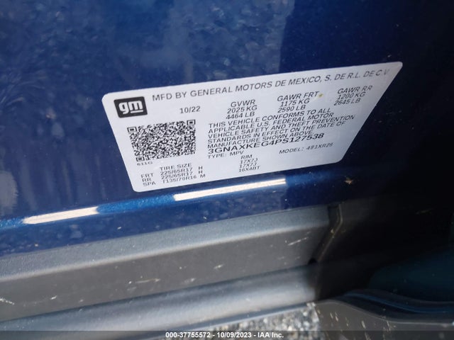 Chevrolet EQUINOX LT 2023 3GNAXKEG4PS127538 Image 9