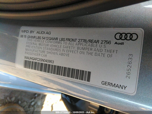 WAUHGAFC2GN040953 Audi A6 3.0t Prestige
