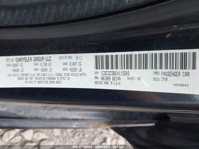 2012 DODGE AVENGER 1C3CDZCB9CN115503 Photo 8