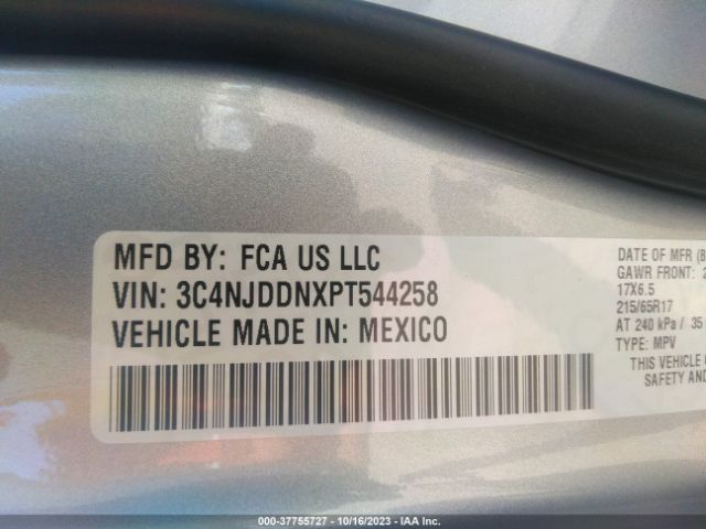 3C4NJDDNXPT544258 Jeep Compass Trailhawk