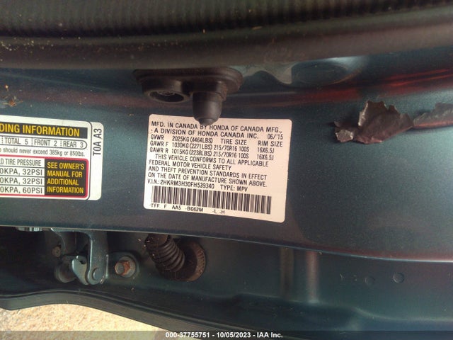 Honda CR-V LX 2015 2HKRM3H30FH539340 Image 9