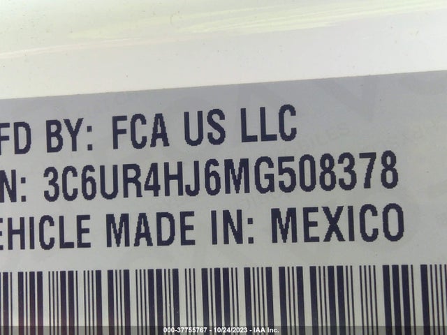 3C6UR4HJ6MG508378 RAM 2500 Tradesman