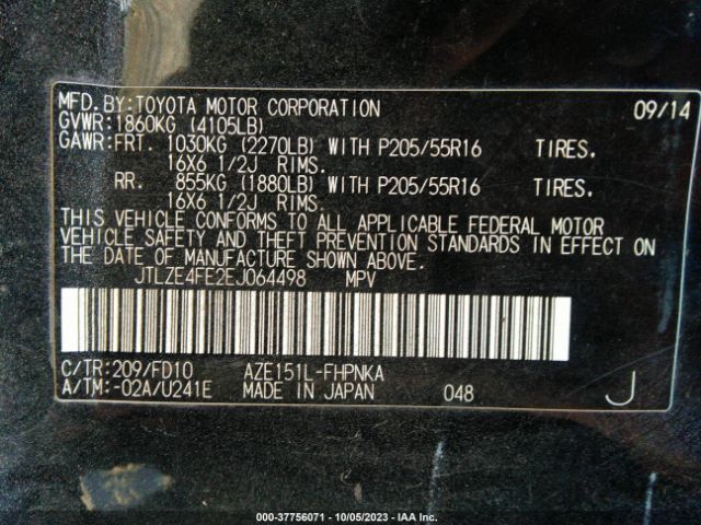 JTLZE4FE2EJ064498 Scion XB