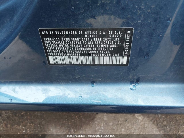 3VWG57BU2LM085981 Volkswagen Jetta Sel Premium
