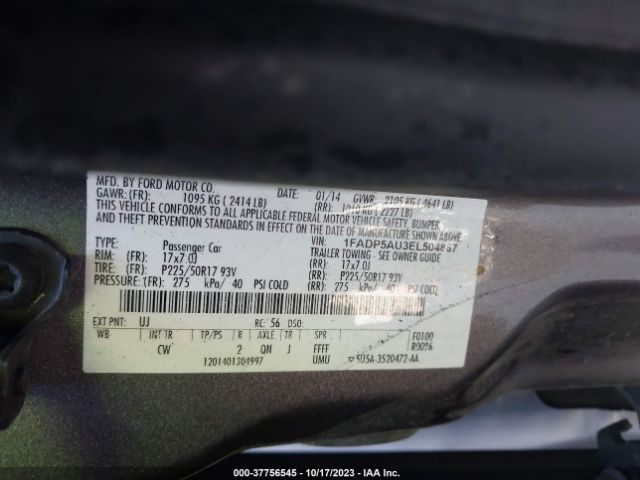 1FADP5AU3EL504887 Ford C-max Hybrid Se