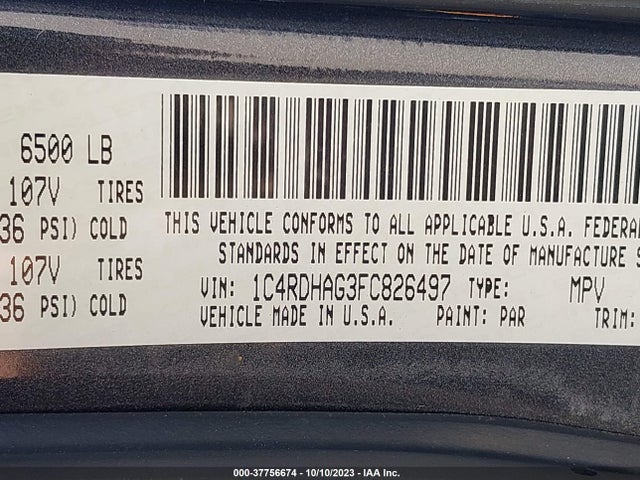 Dodge Durango Sxt 2015 1C4RDHAG3FC826497 Image 9