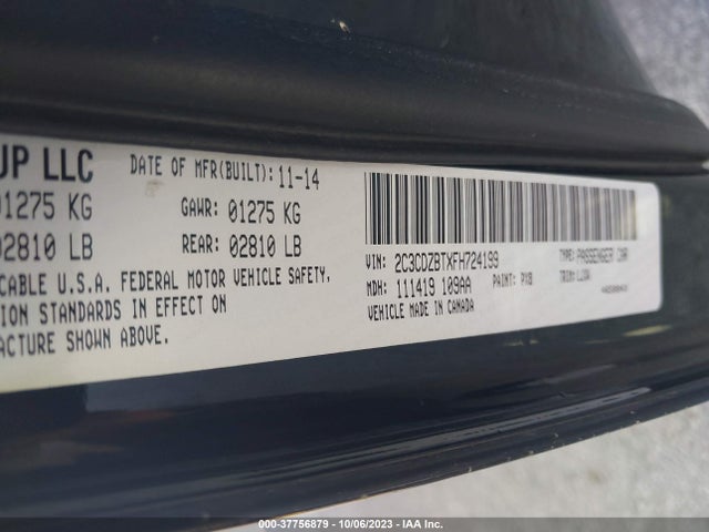 Dodge Challenger Sxt Plus Or R/t Plus 2015 2C3CDZBTXFH724199 Image 9