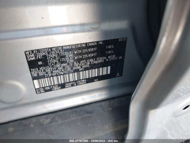 Toyota Rav4 Xle 2021 2T3P1RFV7MW192733 Image 9