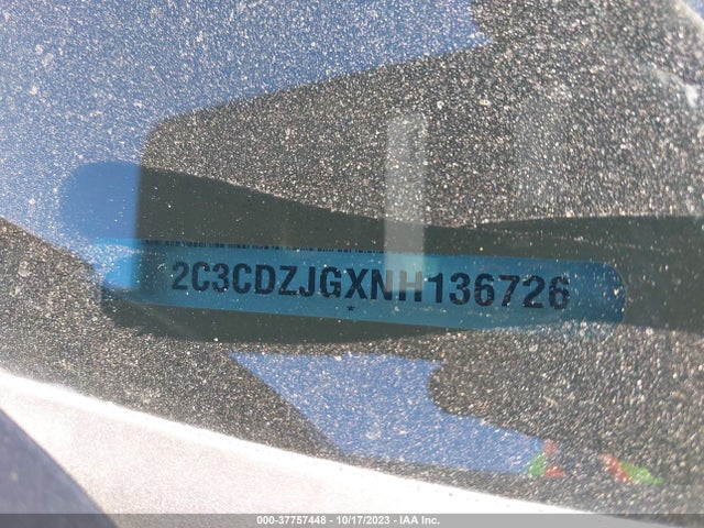 2022 DODGE CHALLENGER GT VIN: 2C3CDZJGXNH136726