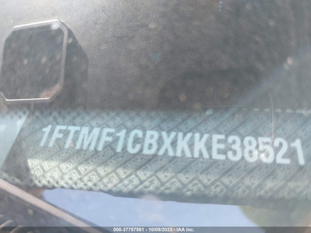 2019 FORD F-150 XL VIN: 1FTMF1CBXKKE38521