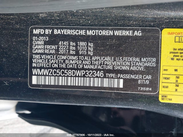 2013 MINI COUNTRYMAN WMWZC5C58DWP32346 Photo 8