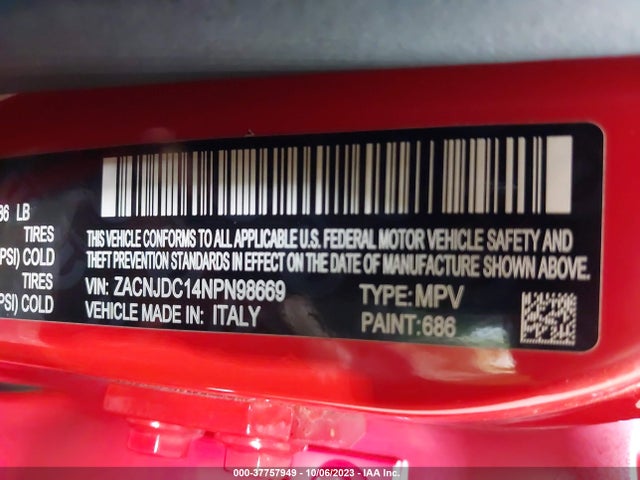 ZACNJDC14NPN98669 Jeep Renegade Trailhawk