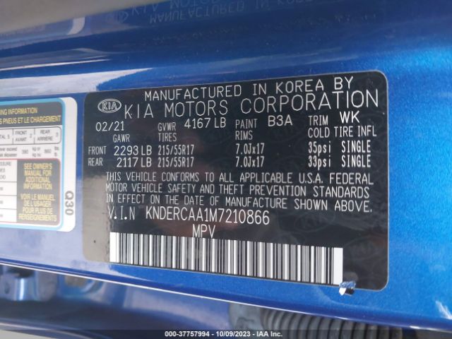 KNDERCAA1M7210866 KIA SELTOS EX