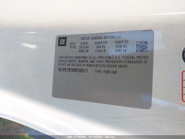 Chevrolet Camaro 1ss 2017 1G1FE1R78H0156311 Image 9