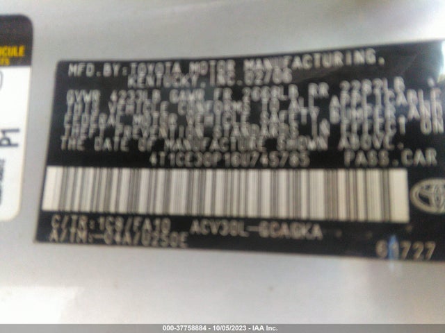 2006 TOYOTA CAMRY SOLARA 4T1CE30P16U745785 Photo 8