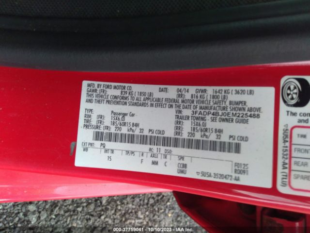 3FADP4BJ0EM225488 Ford FIESTA SE