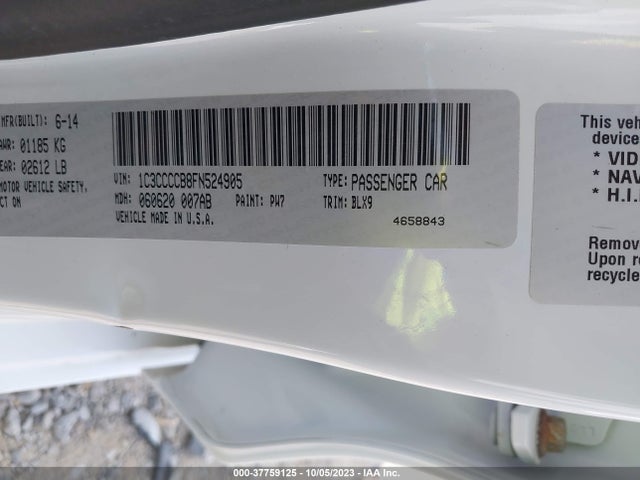 Chrysler 200 C 2015 1C3CCCCB8FN524905 Image 9