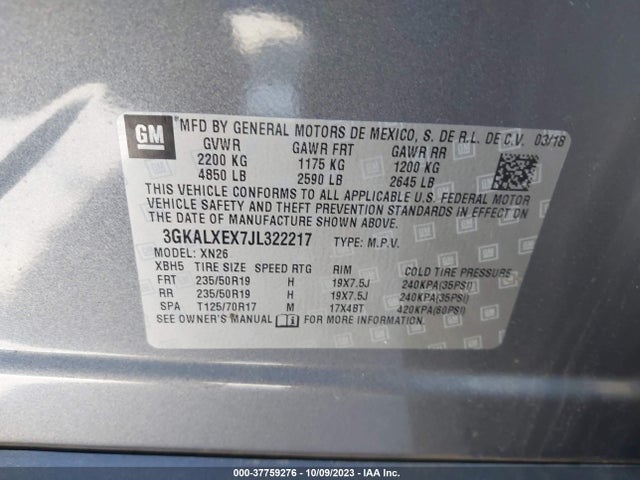 GMC Terrain Denali 2018 3GKALXEX7JL322217 Image 9