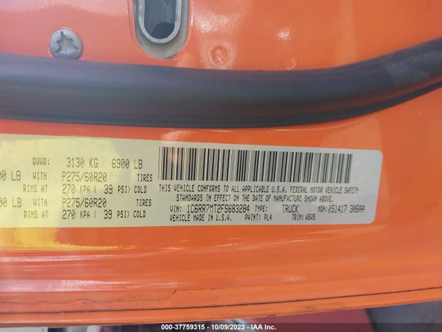 1C6RR7MT2FS683284 RAM 1500 Sport