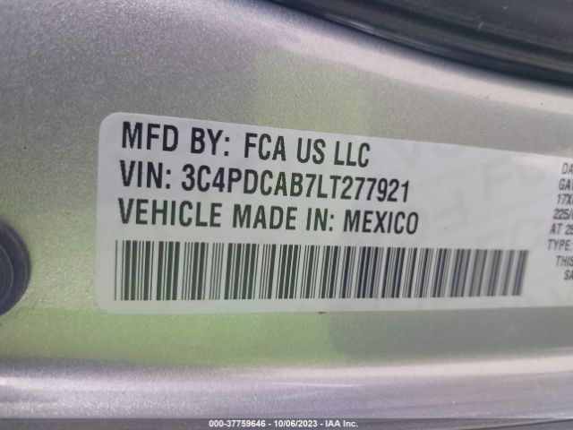 3C4PDCAB7LT277921 Dodge Journey Se Value