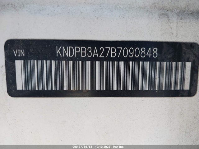 2011 KIA SPORTAGE LX VIN: KNDPB3A27B7090848
