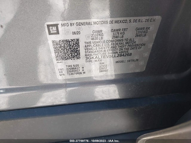 GMC Terrain Sle 2020 3GKALTEV5LL284268 Image 9