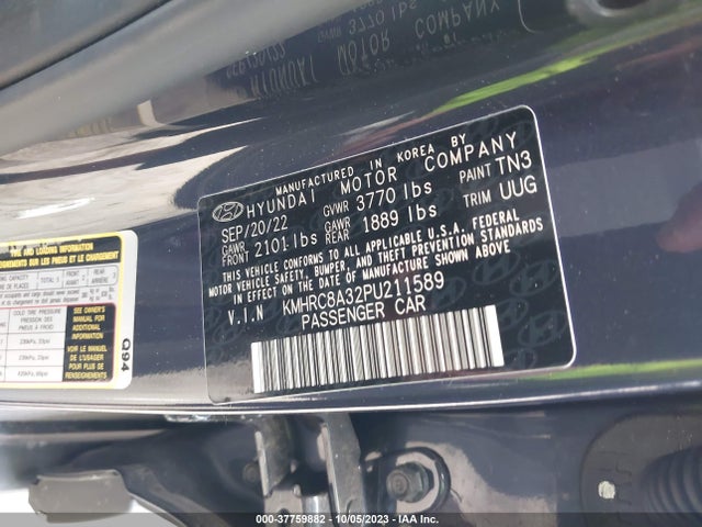 Hyundai Venue Limited 2023 KMHRC8A32PU211589 Image 9