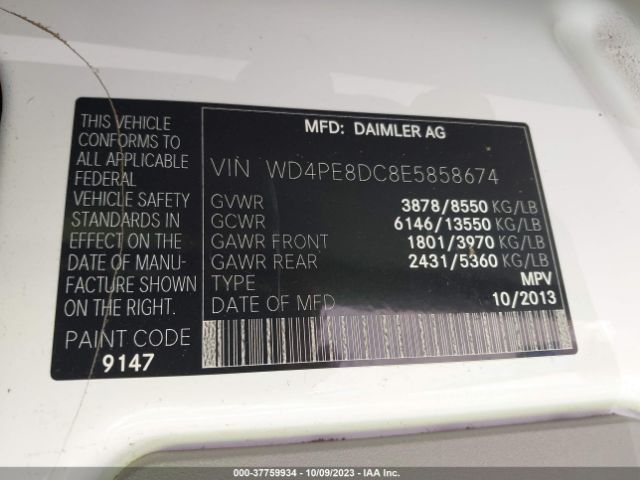WD4PE8DC8E5858674 Mercedes-Benz SPRINTER CREW VANS
