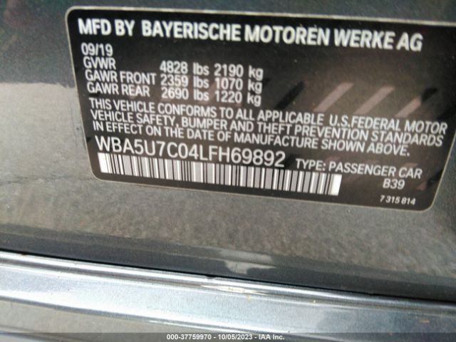 WBA5U7C04LFH69892 BMW 3 Series M340i