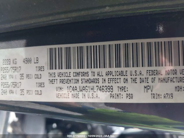 1C4AJWAG1HL746399 Jeep Wrangler Sport