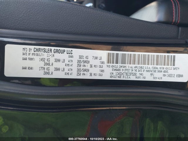 Dodge Durango R/t 2014 1C4SDHCT9EC975281 Image 9