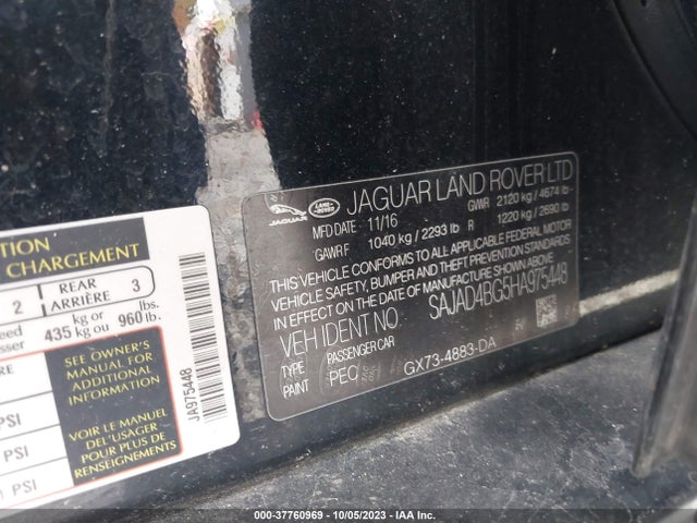 2017 JAGUAR XE SAJAD4BG5HA975448 Photo 8