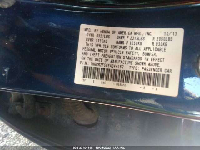 1HGCR2F56EA044167 Honda Accord Sedan Sport